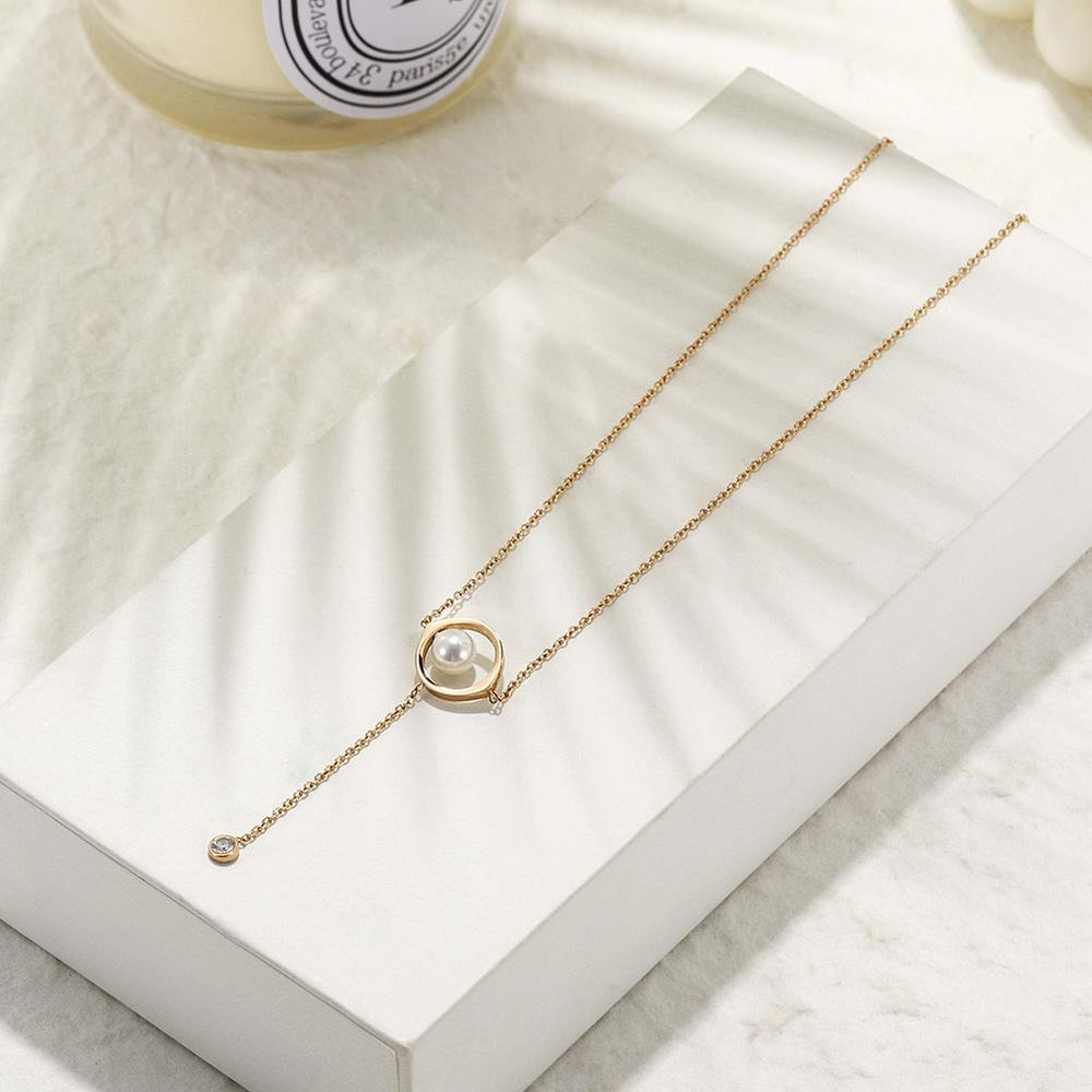Pearl Cubic Zirconia Pendant
