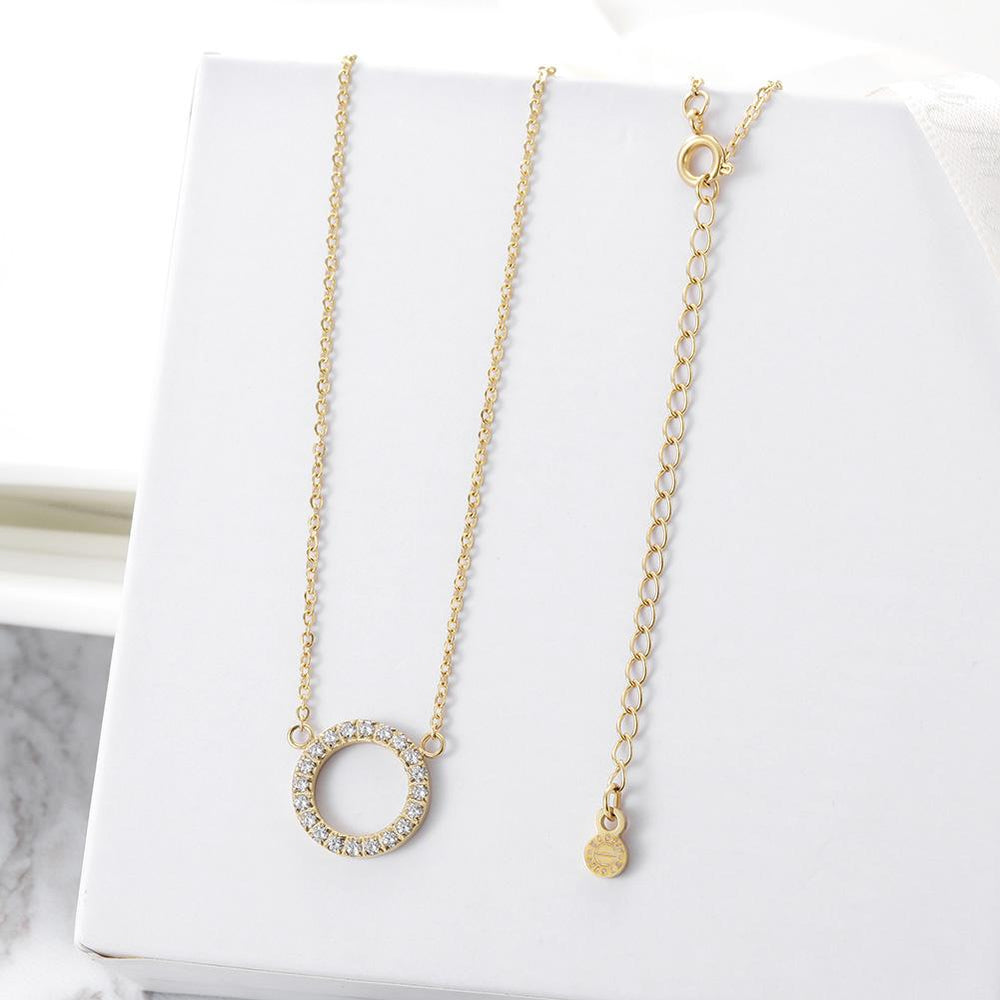 Open Circle Pendant Necklace