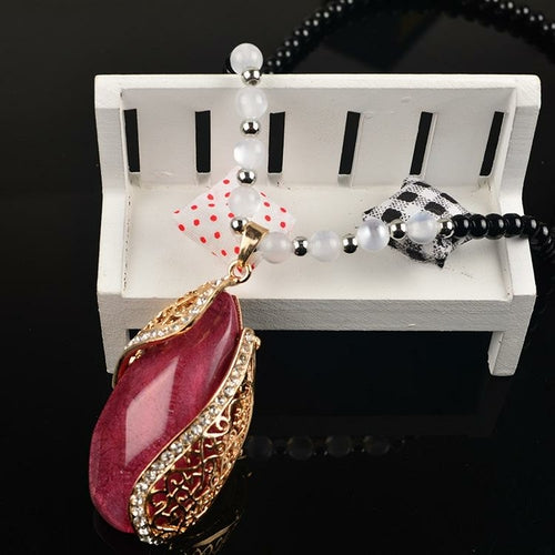 Newest Crystal Necklaces Jewelry Fashion Women Crystal Pendant